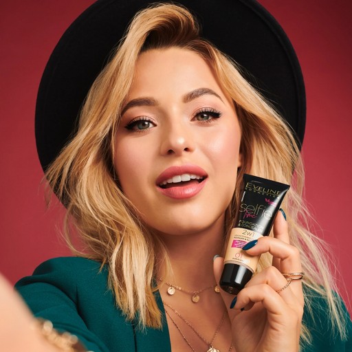 Eveline Cosmetics Selfie Time podkład i korektor No 01 - Porcelain - obrazek 4