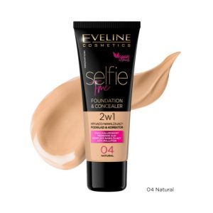 Eveline Cosmetics Selfie Time podkład i korektor No 04 - Natural