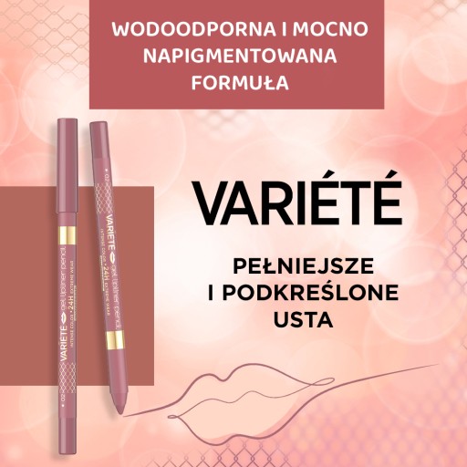 Eveline Cosmetics Variete konturówka do ust kredka No 06 - Toffee Nude - obrazek 3